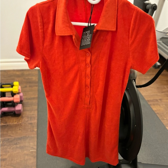 It’s Now Cool terry playsuit in red - Picture 2 of 2